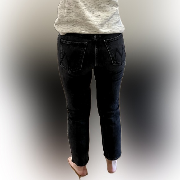 MOTHER Women's Tomcat Charcoal Jeans - Picture 3 of 9
